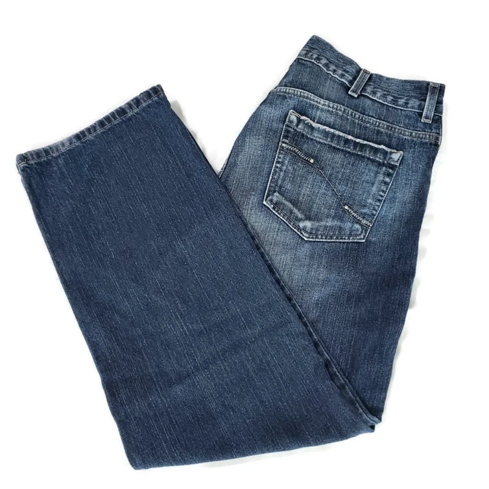 DKNY Soho Straight Leg Men's Jeans 36X30 Low Rise Distressing KBRU5629